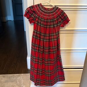 Red Plaid Kids Dress
